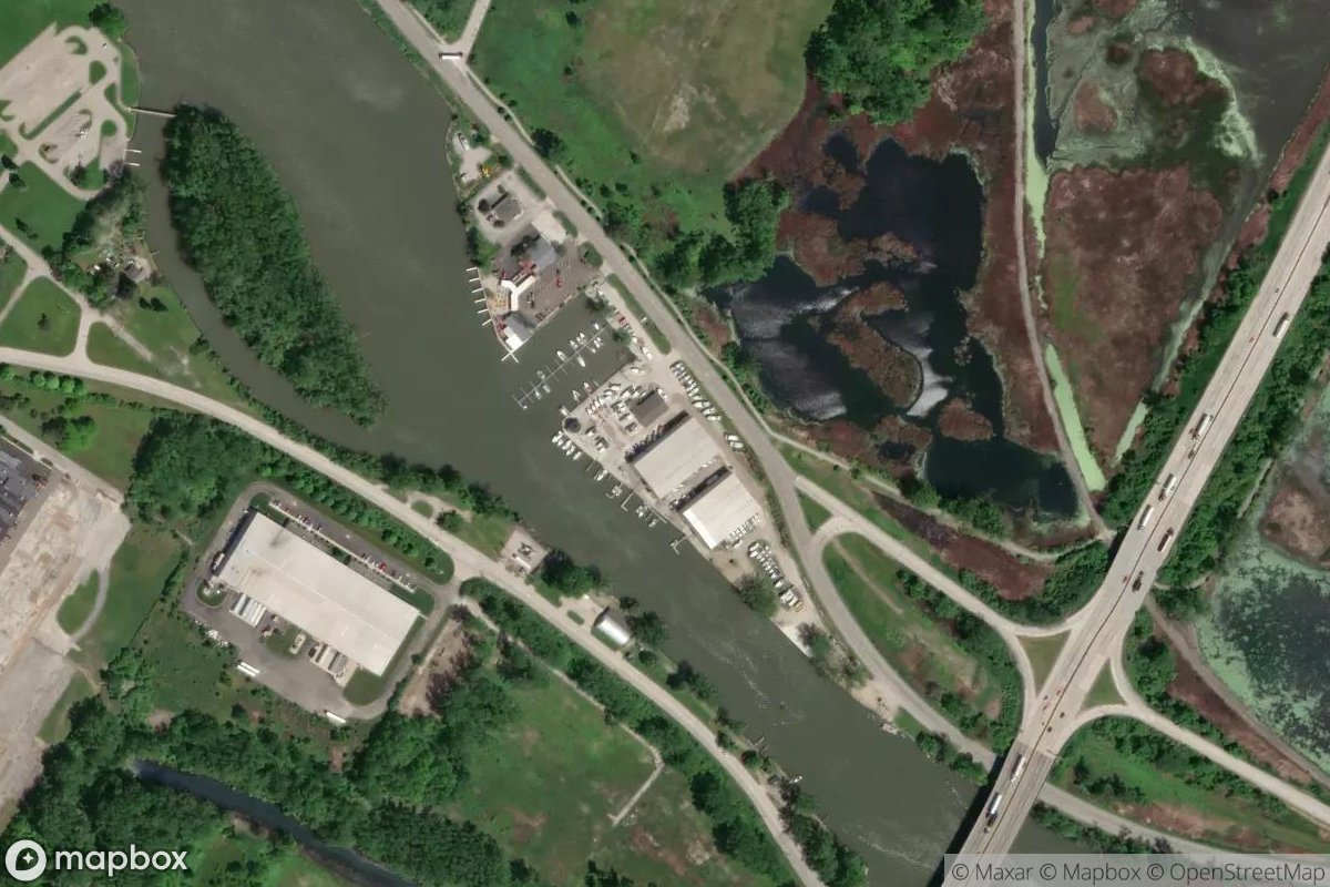 Satellite view of Riverfront Marina