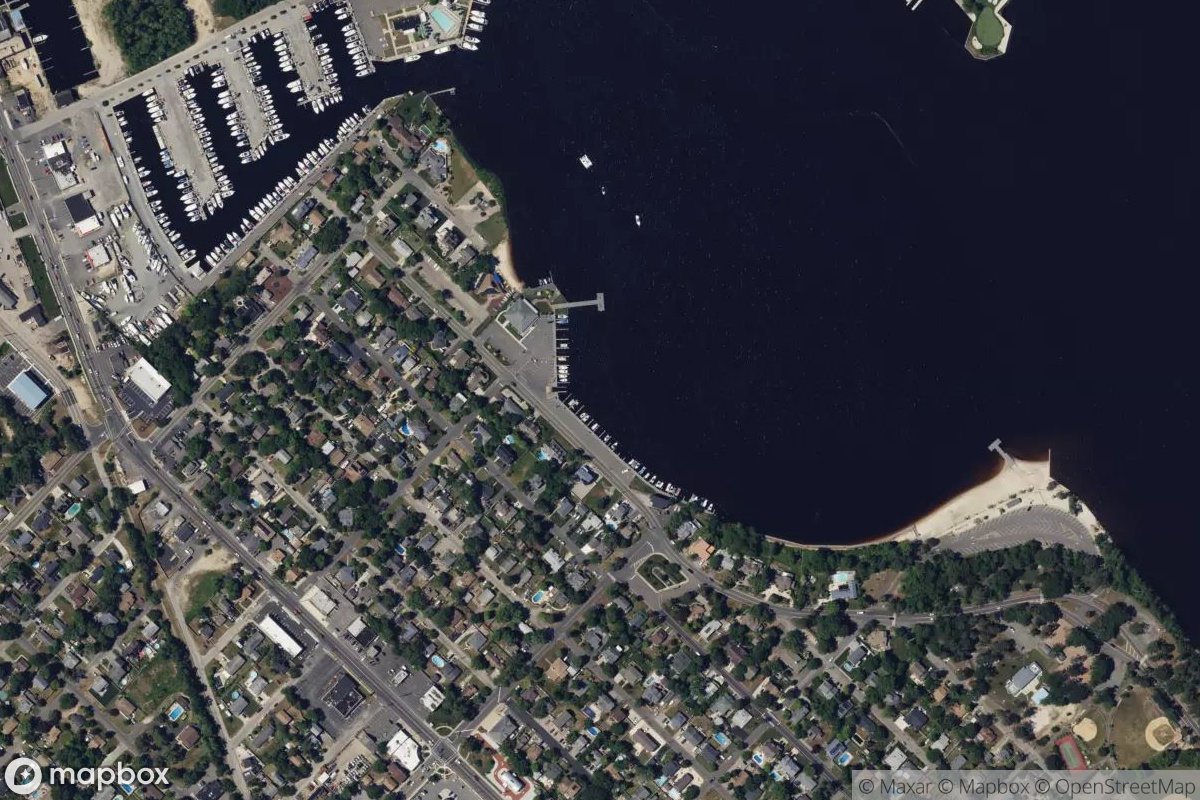 Satellite view of Riverfront Marina