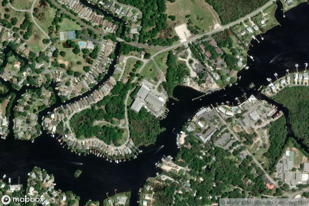 Satellite view of Riverhaven Marina