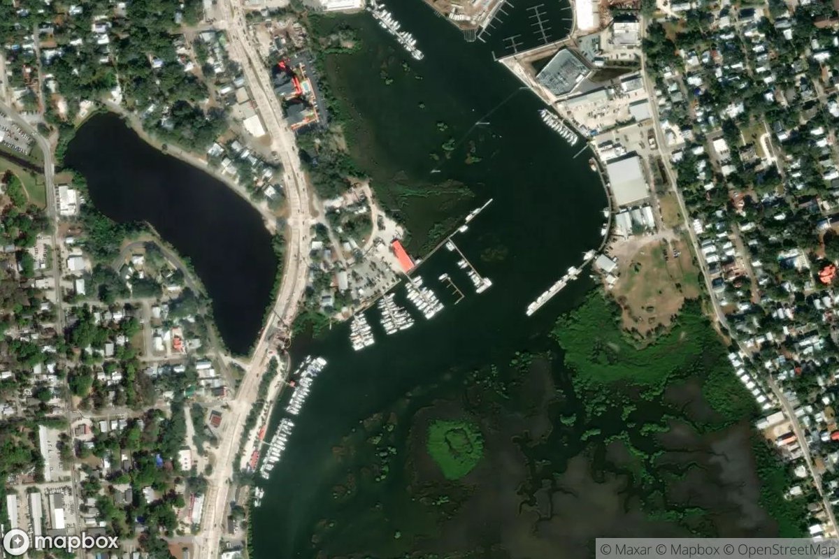 Satellite view of Rivers Edge Marina