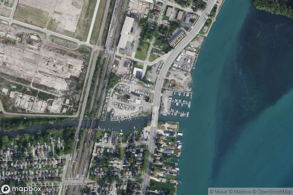Satellite view of Rivers Edge Marina