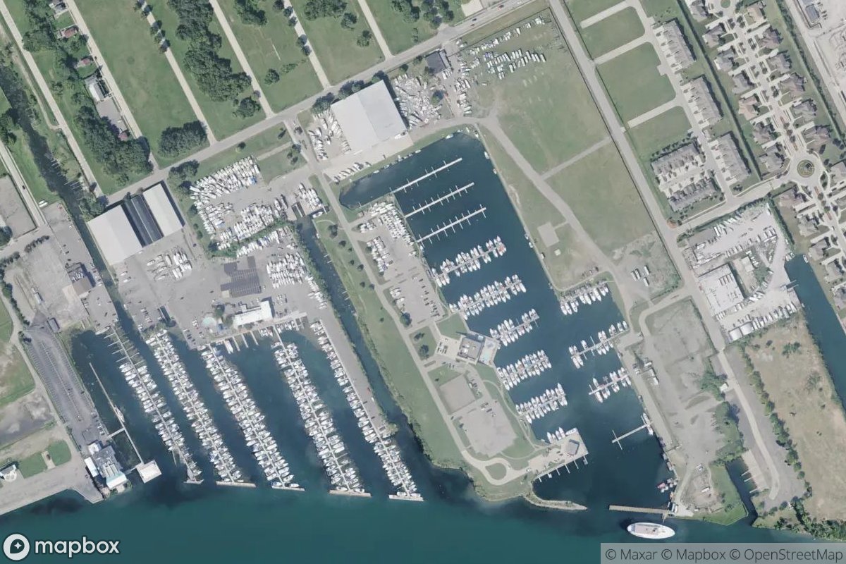 Satellite view of Riverside Marina