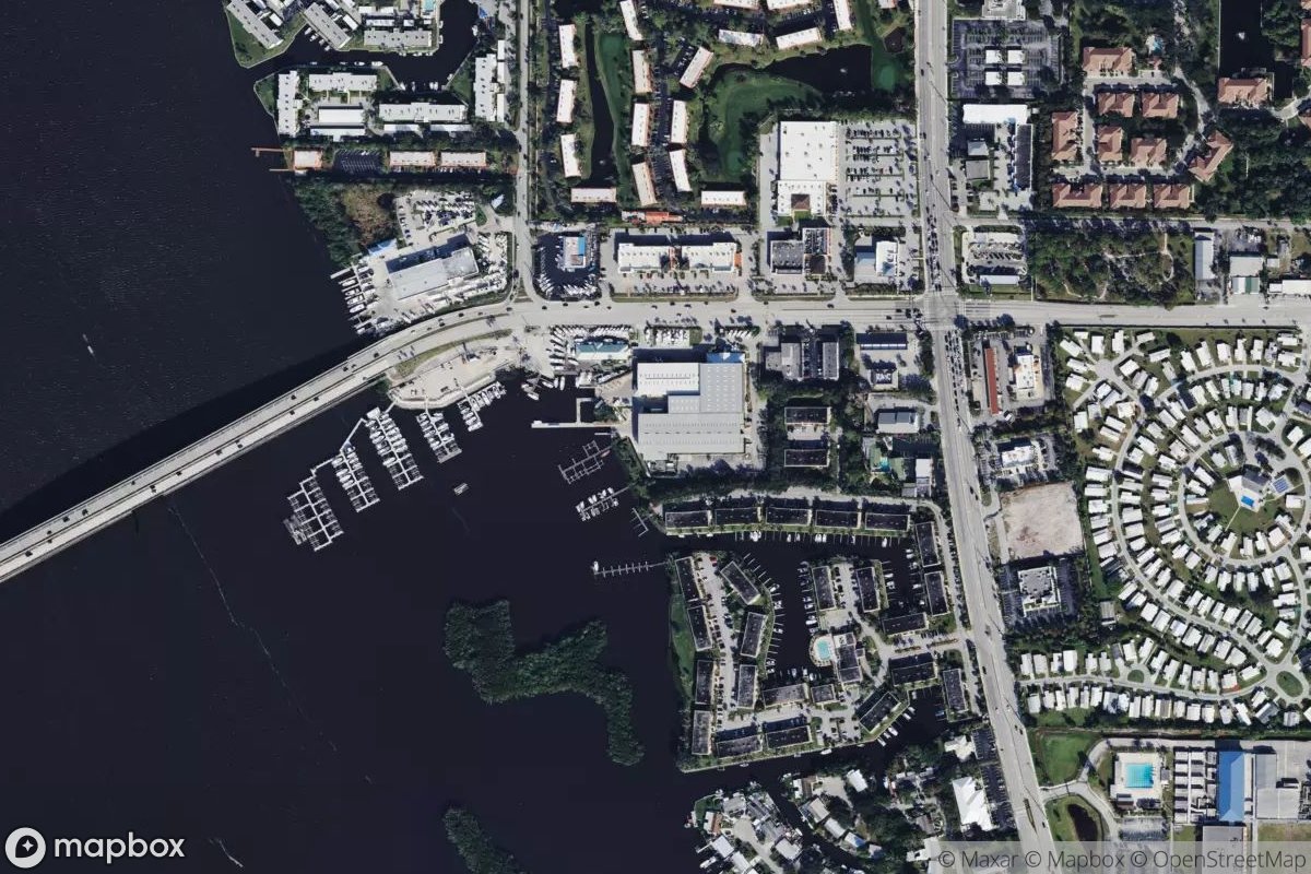 Satellite view of Riverwatch Marina