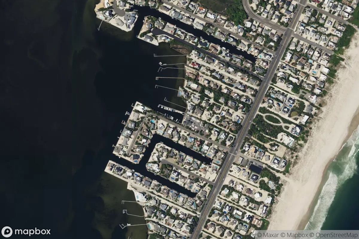 Satellite view of Robbie's Loveladies Marina