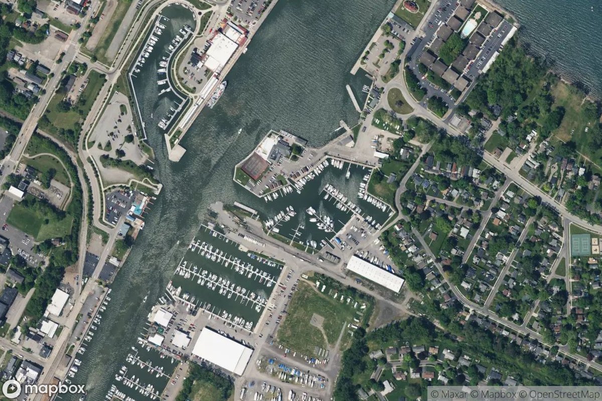 Satellite view of Rochester Yacht Club