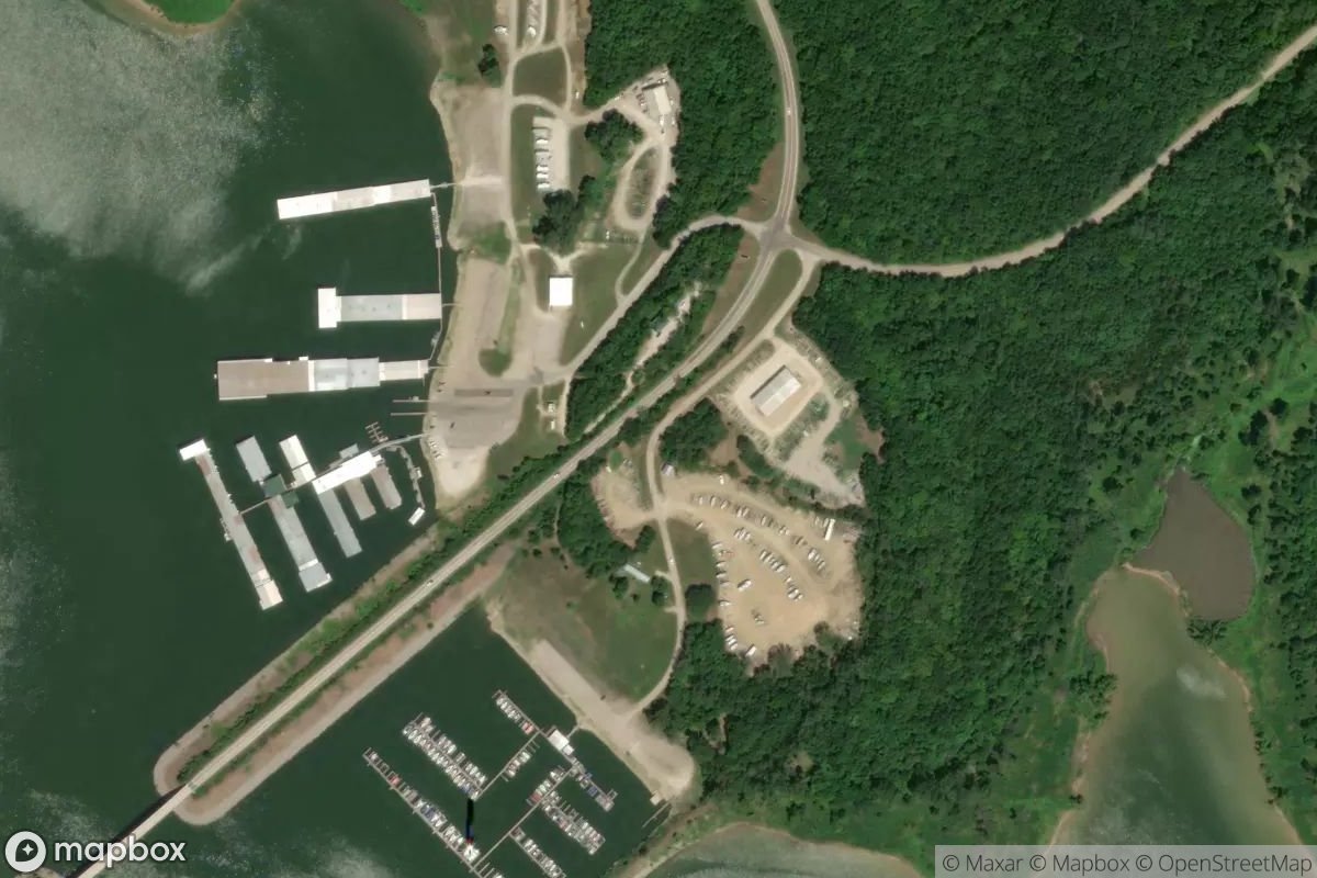 Satellite view of Rock Creek Marina