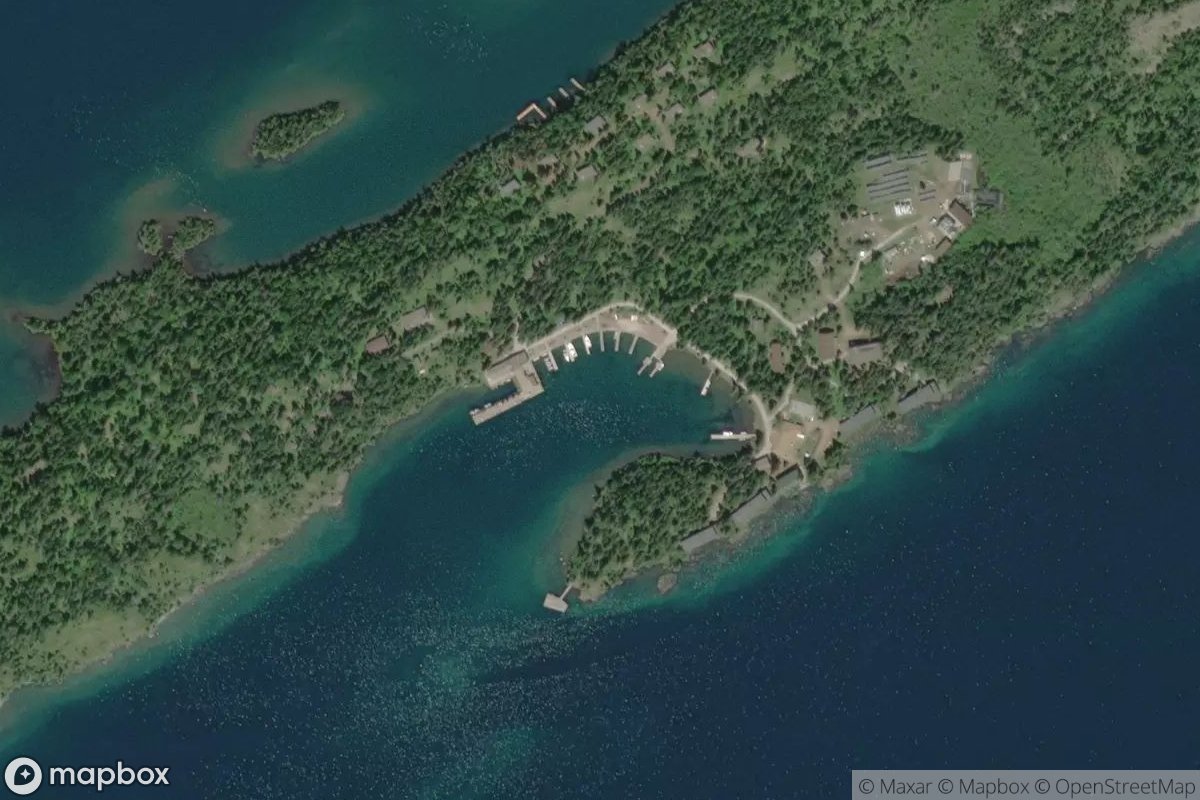 Satellite view of Rock Harbor Marina