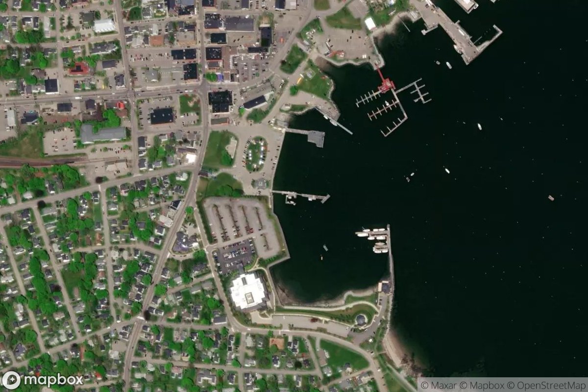Satellite view of Rockland Harbor Master Office