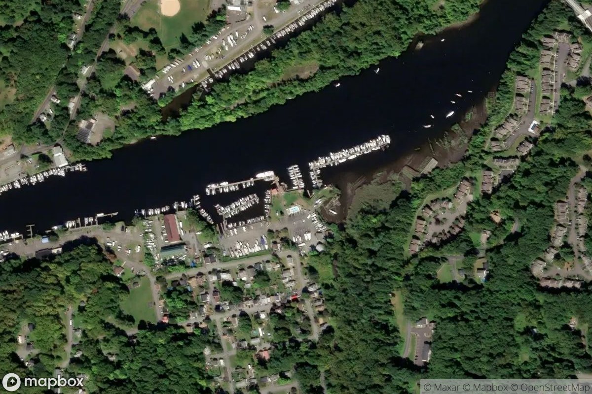 Satellite view of Rondout Yacht Basin
