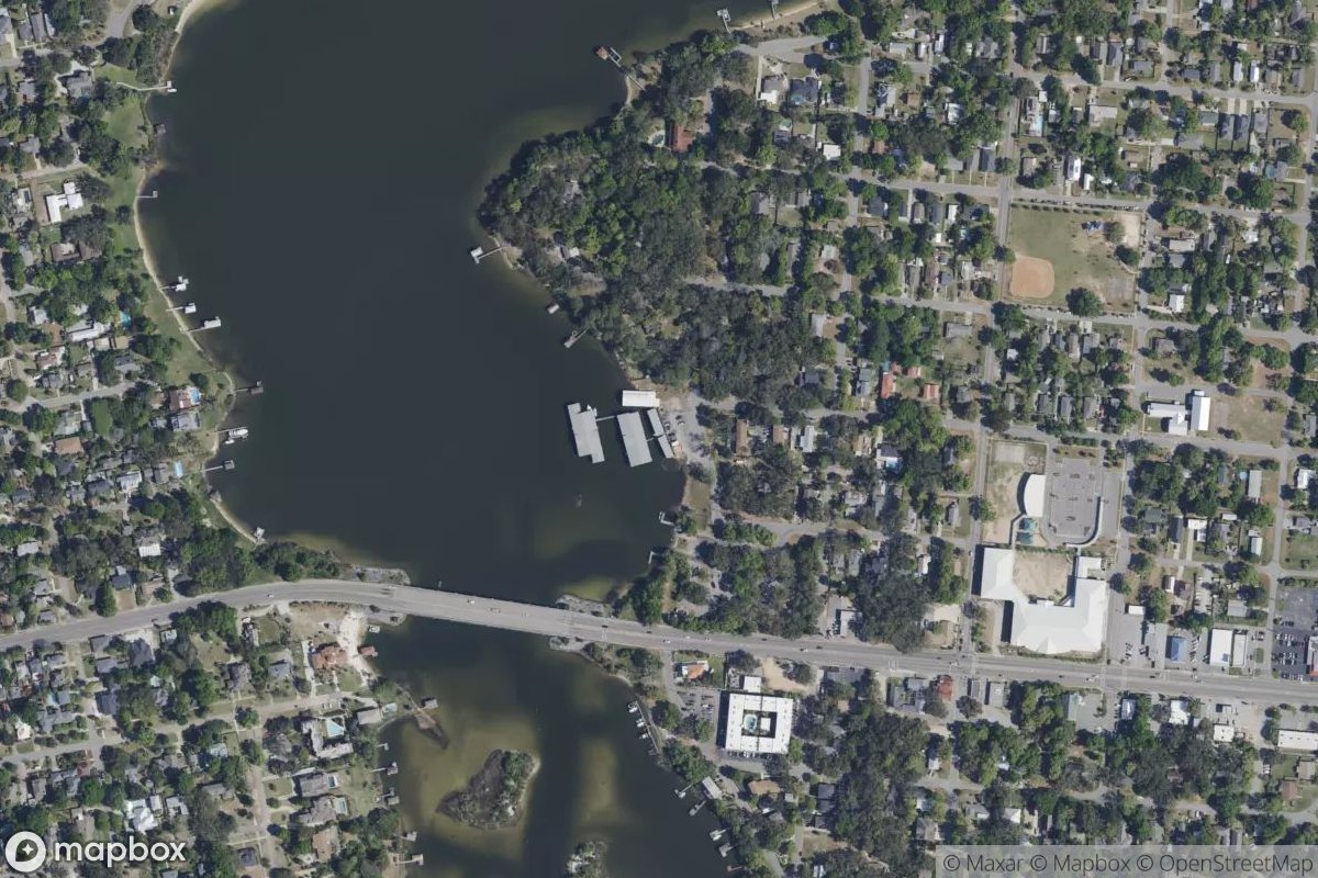 Satellite view of Rook's Marina