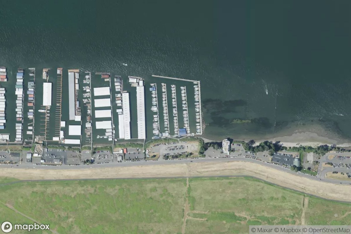 Satellite view of Rose City Yacht Club