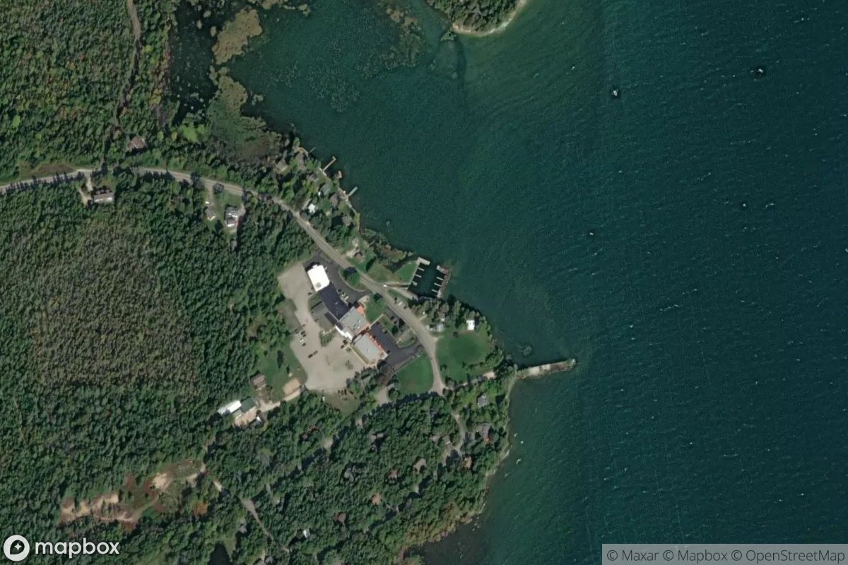 Satellite view of Rowleys Bay Marina