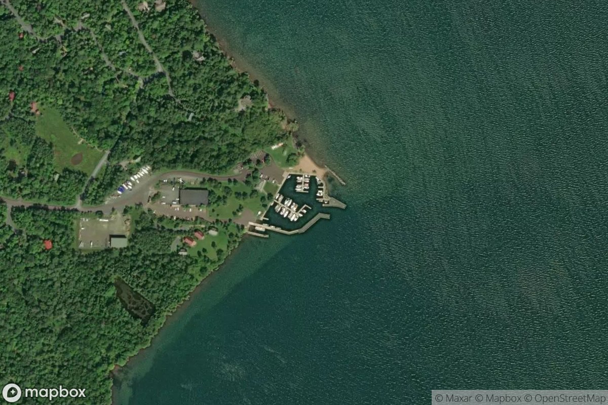Satellite view of Roys Point Marina