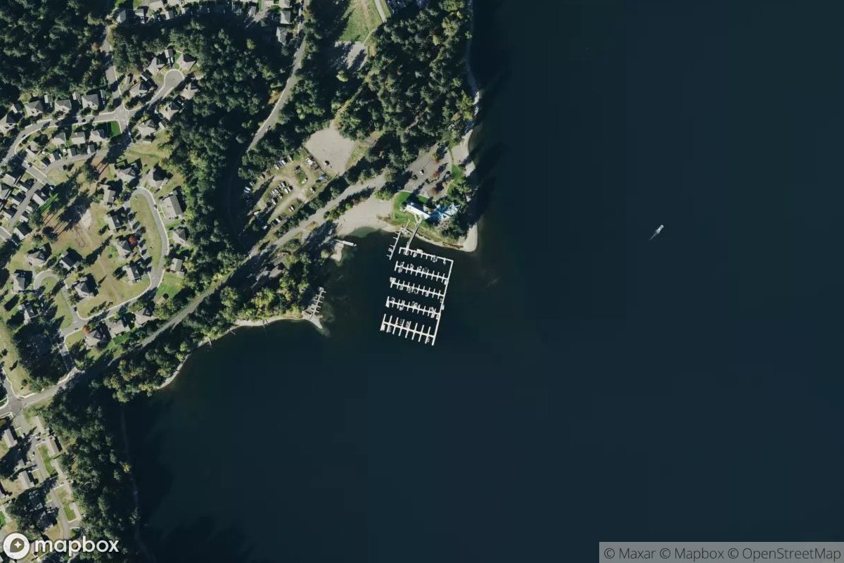 Satellite view of Russel Landing Marina