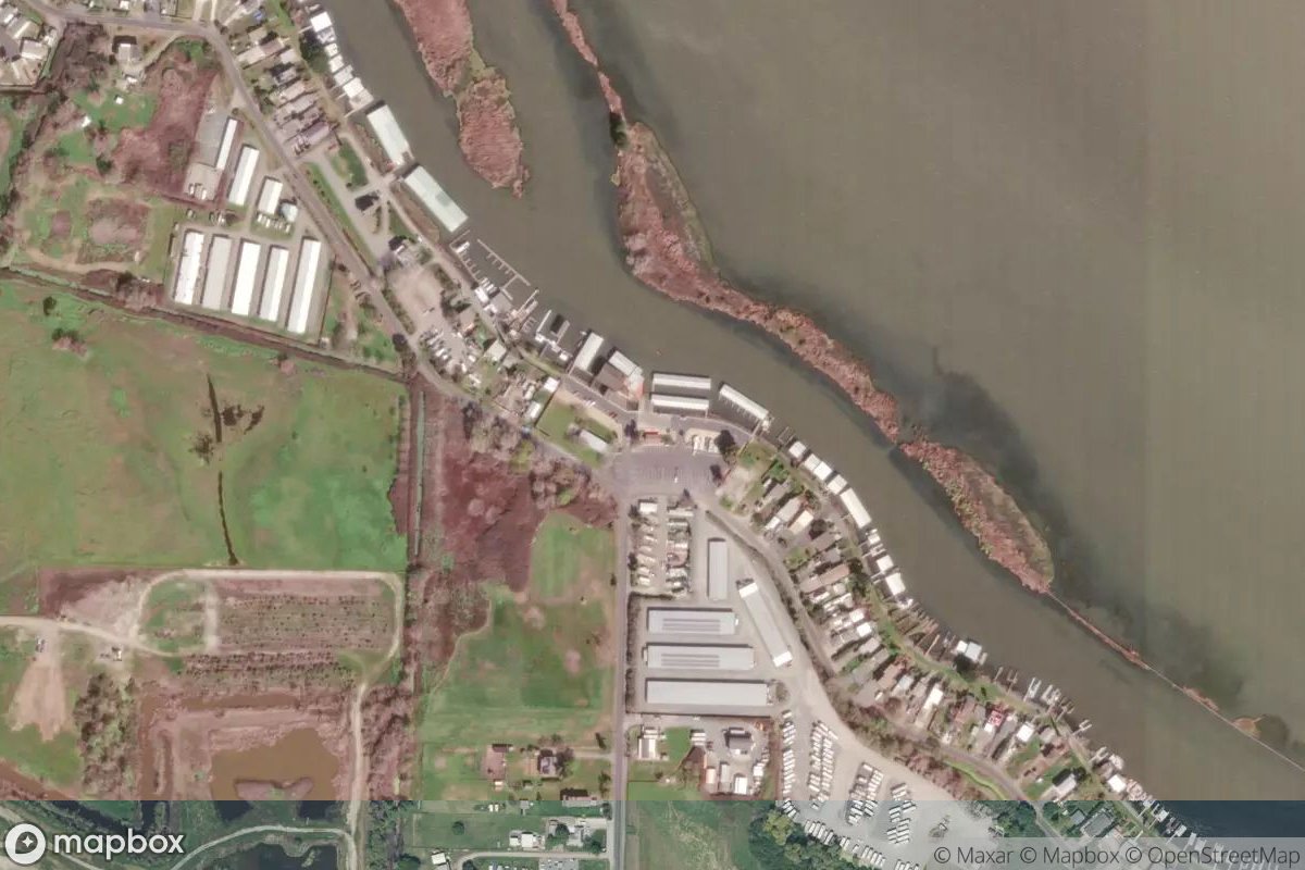 Satellite view of Russo's Marina