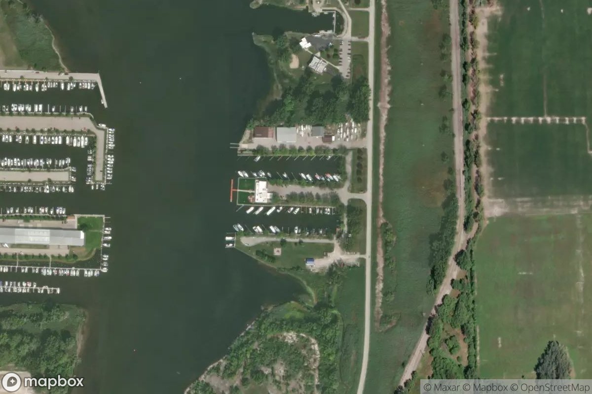 Satellite view of Saginaw Bay Yacht Club