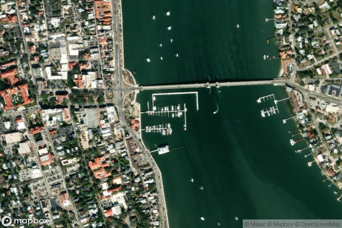 Satellite view of Saint Augustine Municipal Marina