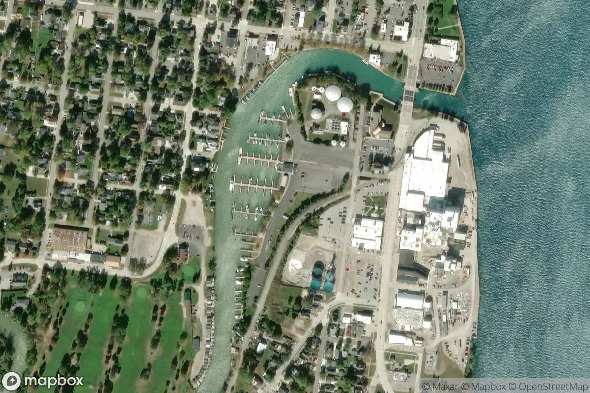 Satellite view of Saint Clair Boat Harbor