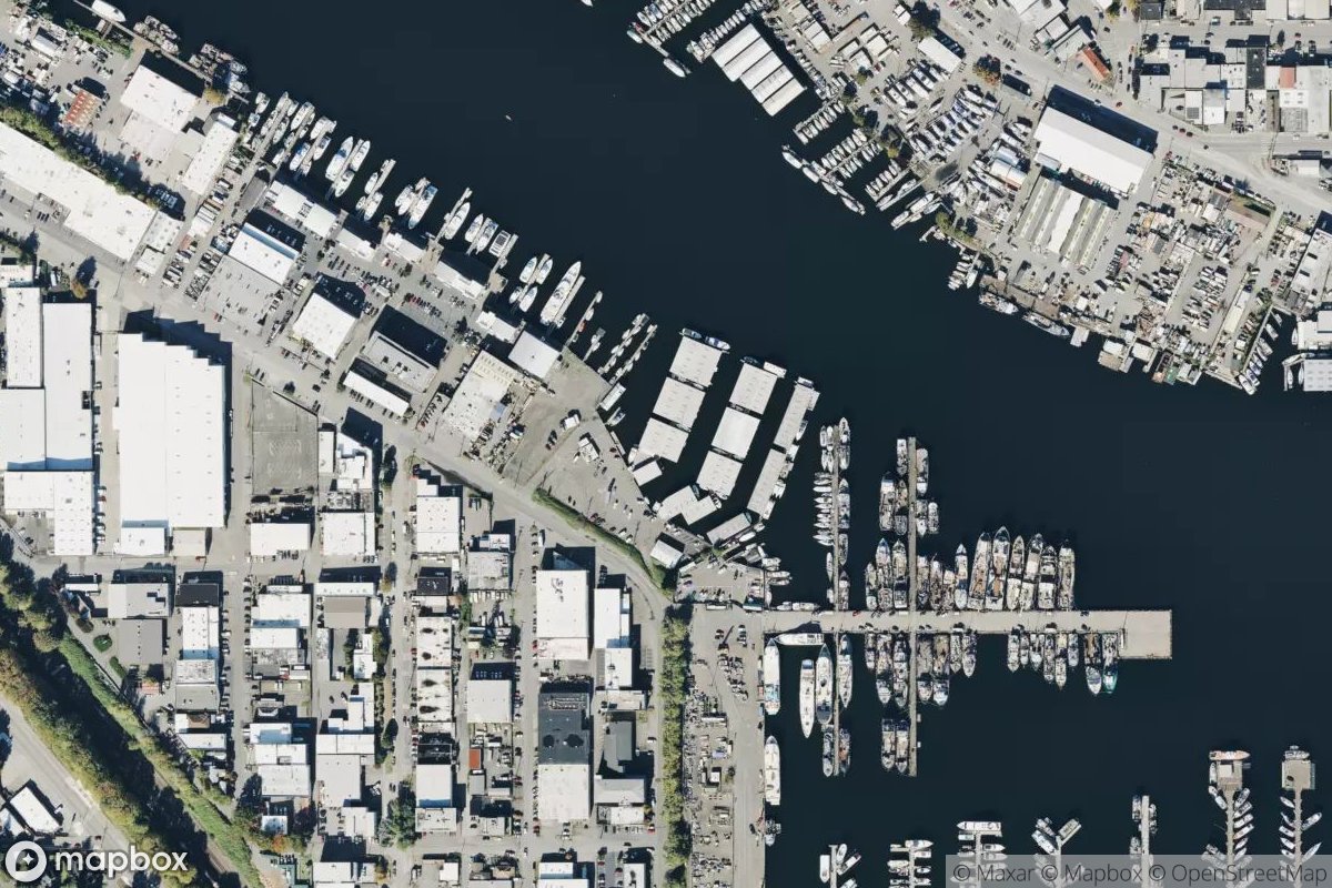 Satellite view of Salmon Bay Marina