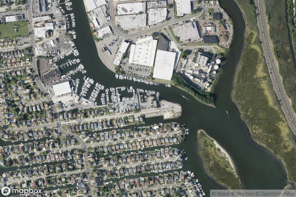 Satellite view of Saltair Marina