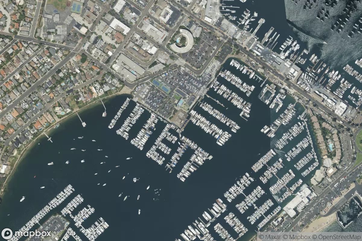 Satellite view of San Diego Yacht Club