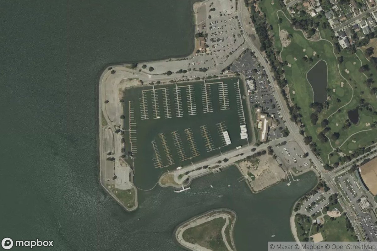 Satellite view of San Leandro Marina
