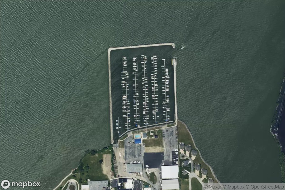 Satellite view of Sandusky Harbor Marina