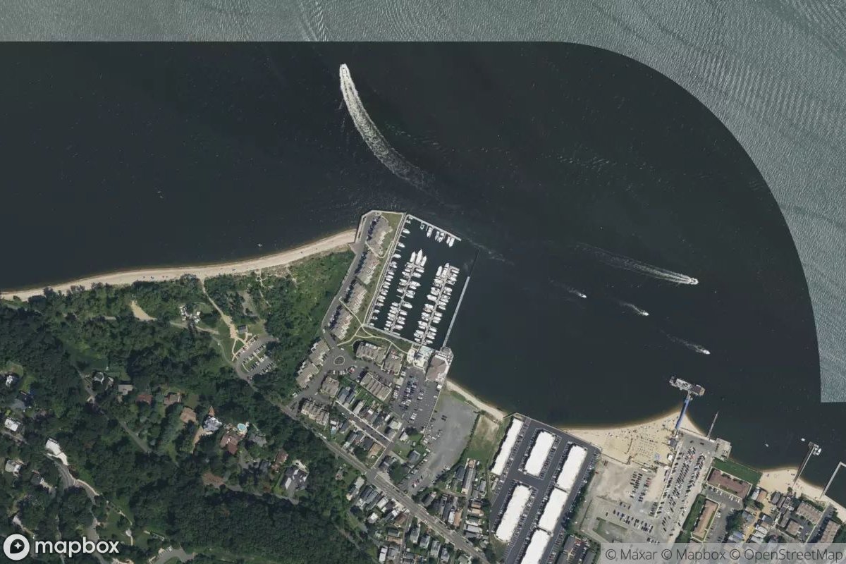 Satellite view of Sandy Hook Bay Marina