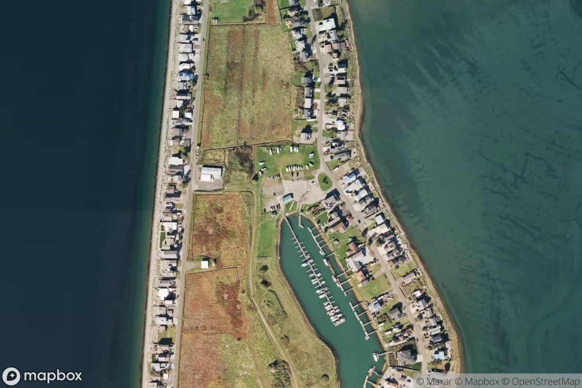 Satellite view of Sandy Point Marina