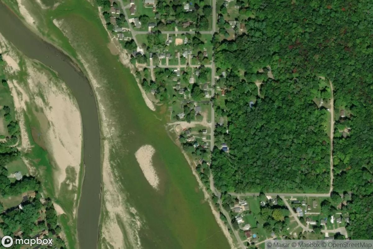 Satellite view of Sanford Lake Marina