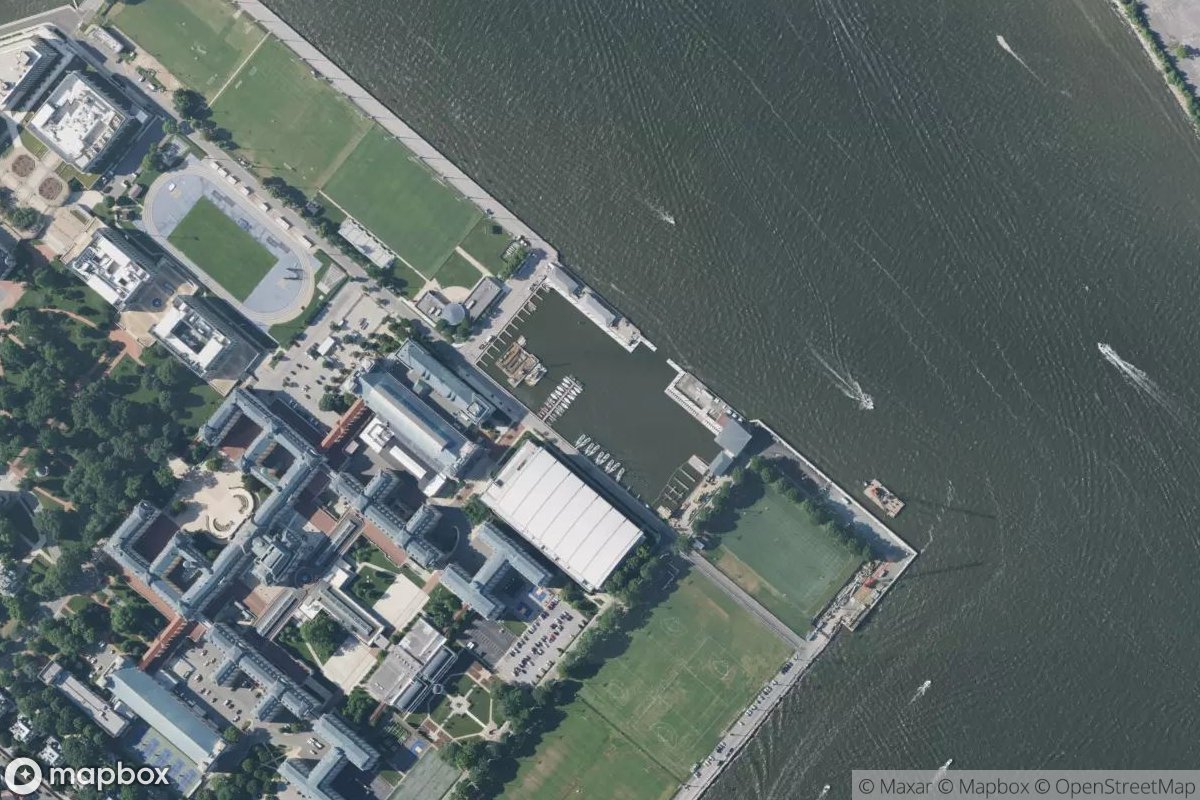 Satellite view of Santee Basin