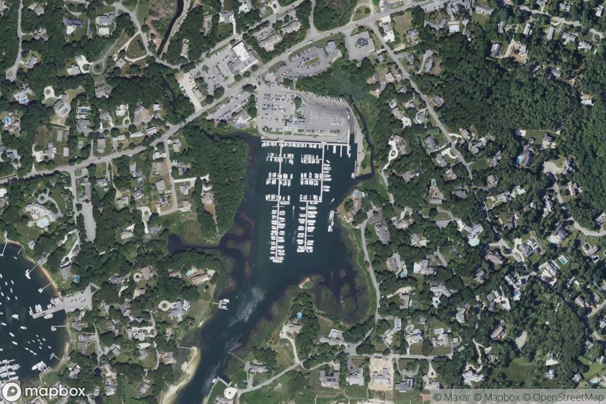 Satellite view of Saquatucket Municipal Marina