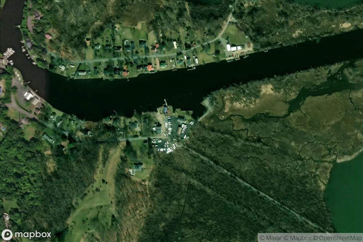 Satellite view of Saugerties Marina