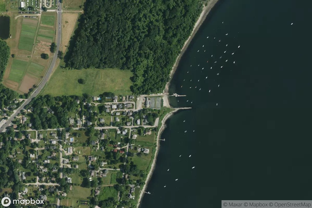 Satellite view of Saunderstown Yacht Club