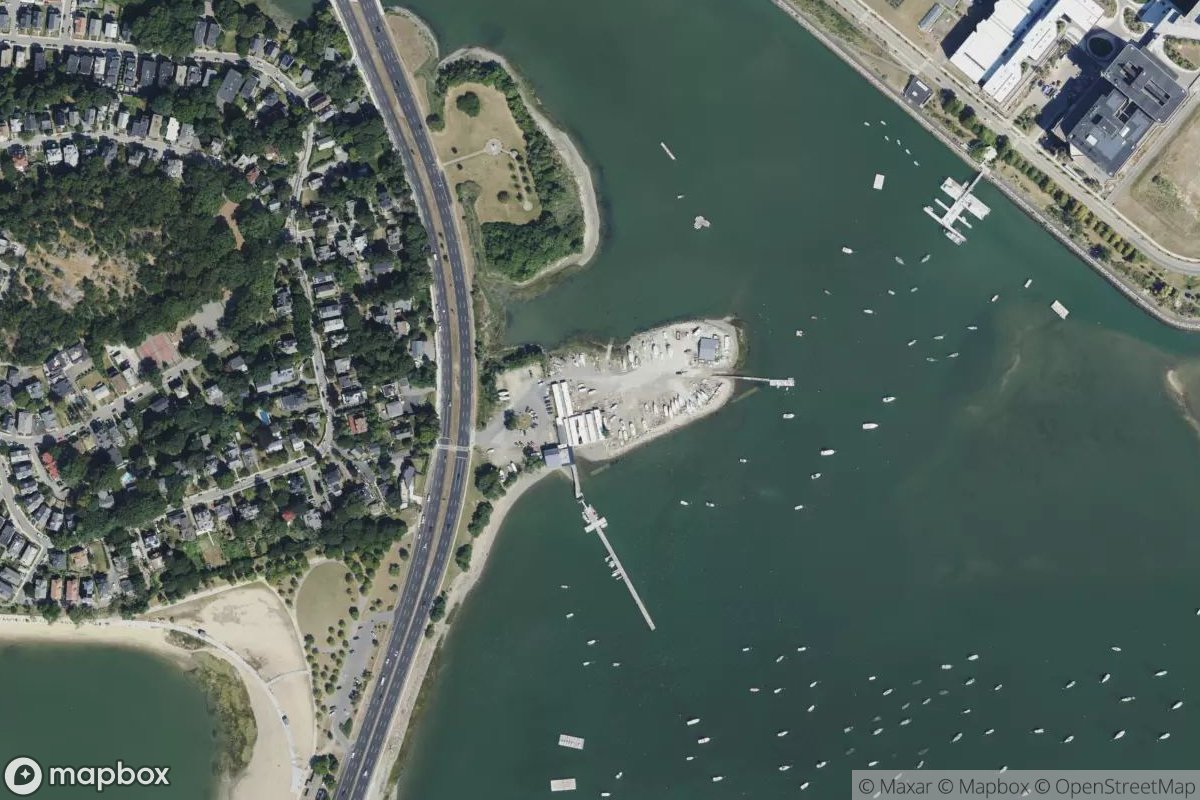 Satellite view of Savin Hill Yacht Club
