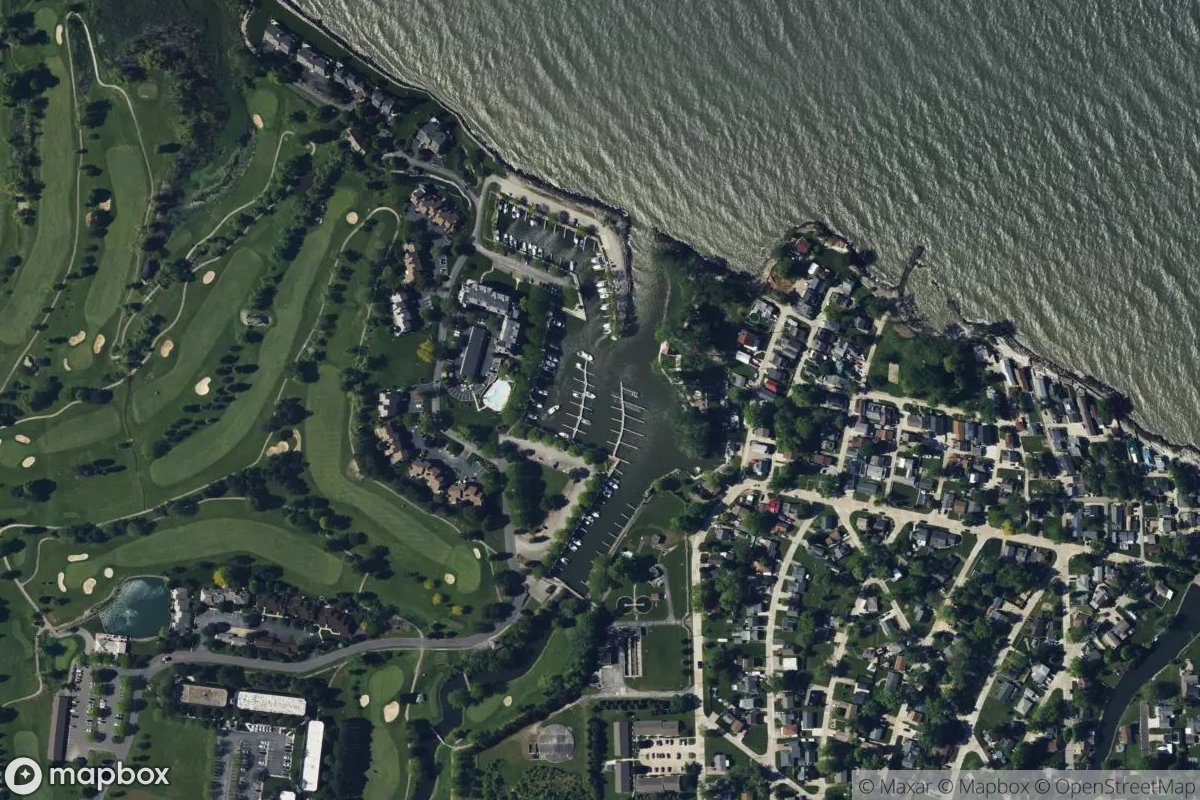 Satellite view of Sawmill Creek Marina