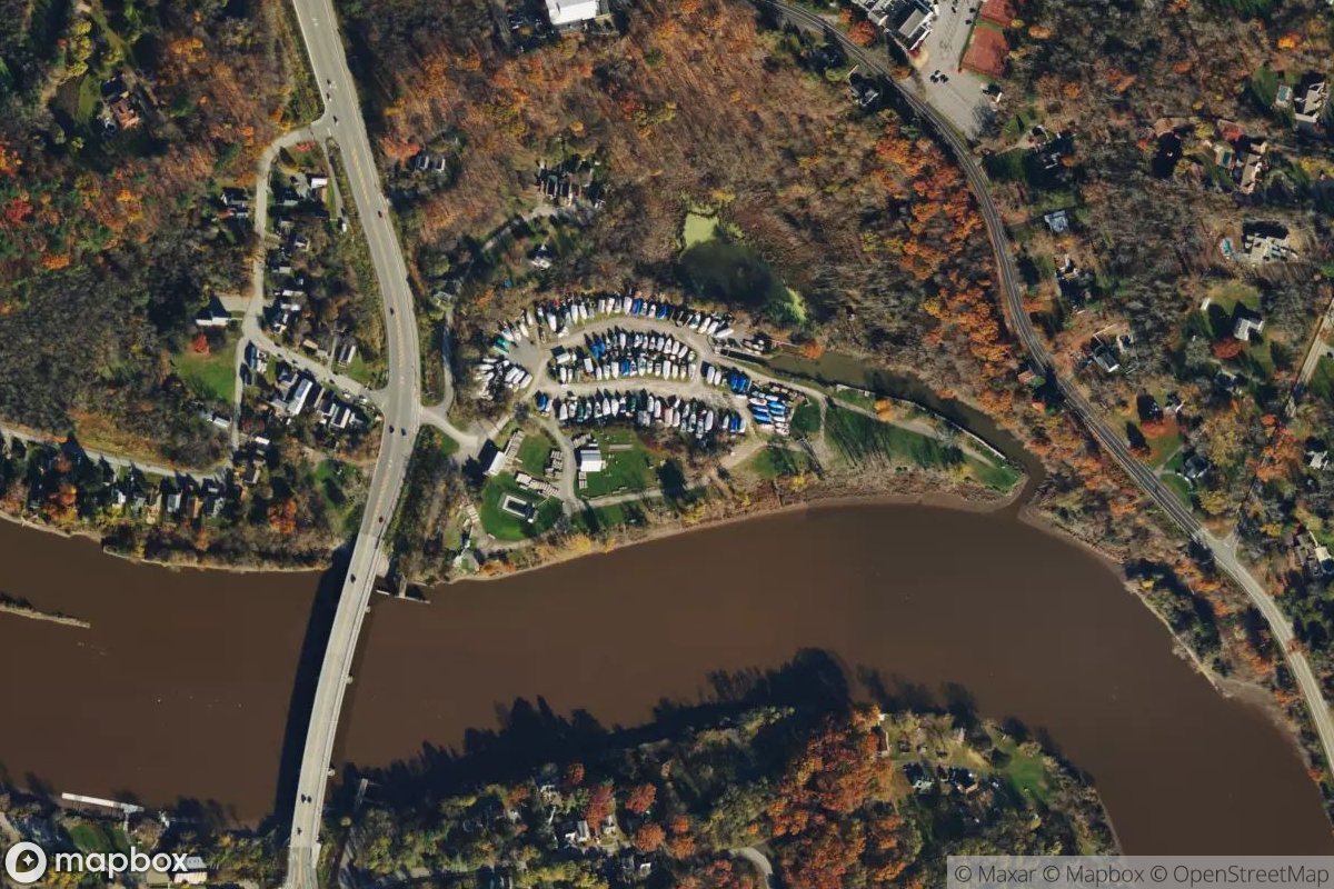 Satellite view of Schenectady Yacht Club