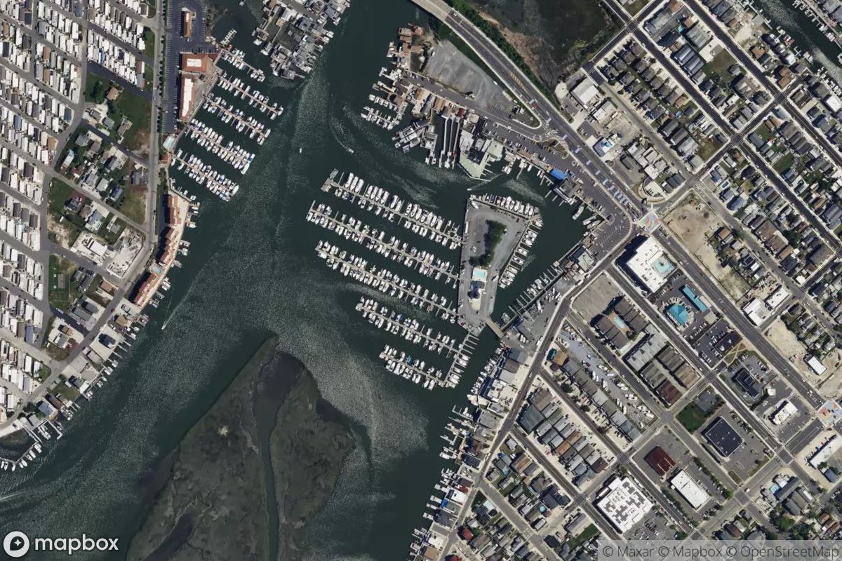 Satellite view of Schooner Island Marina