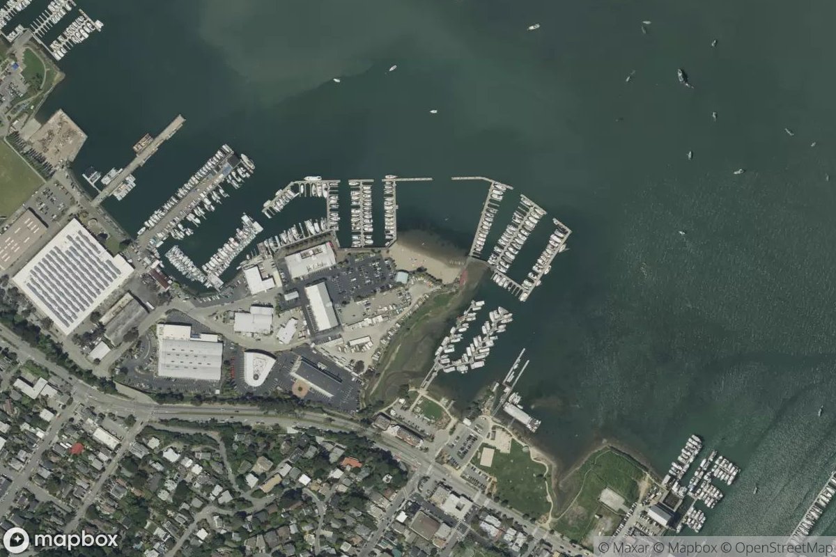 Satellite view of Schoonmaker Point Marina