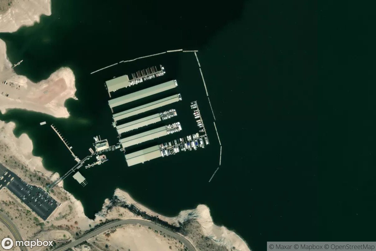 Satellite view of Scorpion Bay Marina