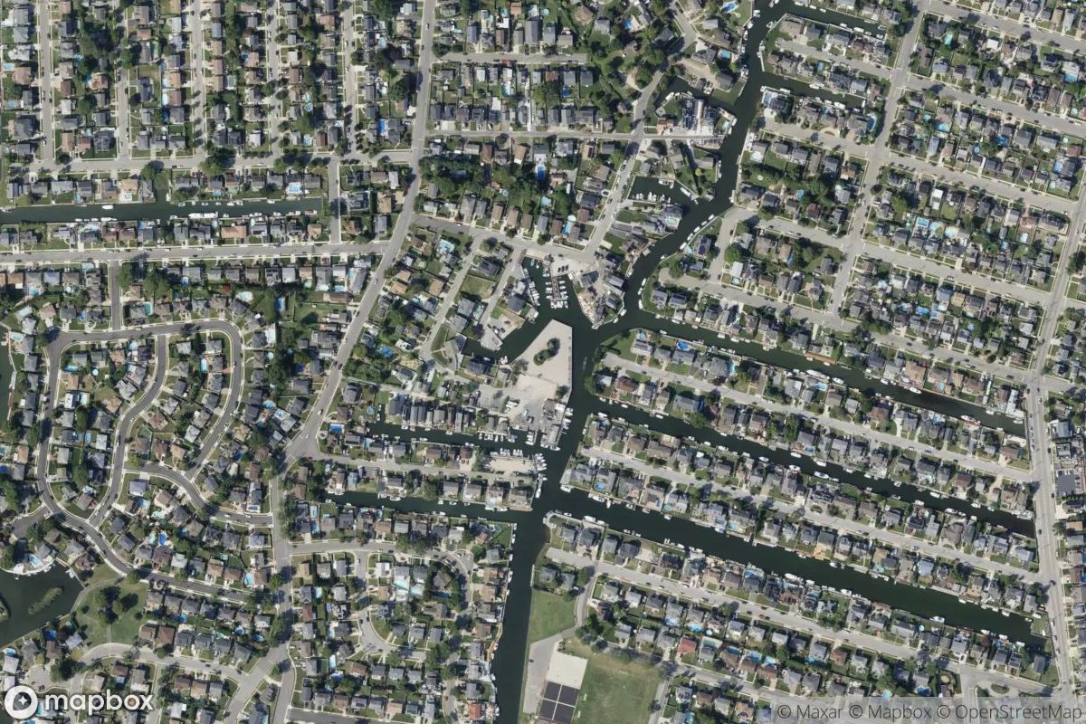 Satellite view of Seaford Dock