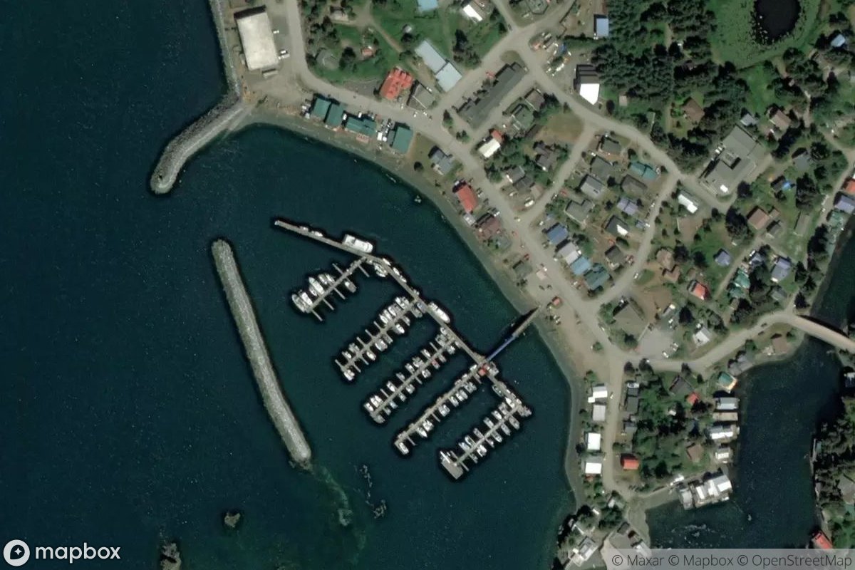 Satellite view of Seldovia Small Harbor