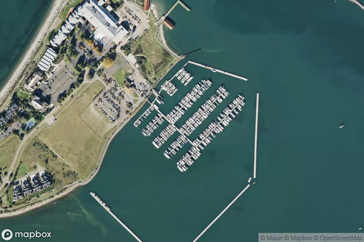Satellite view of Semiahmoo Marina