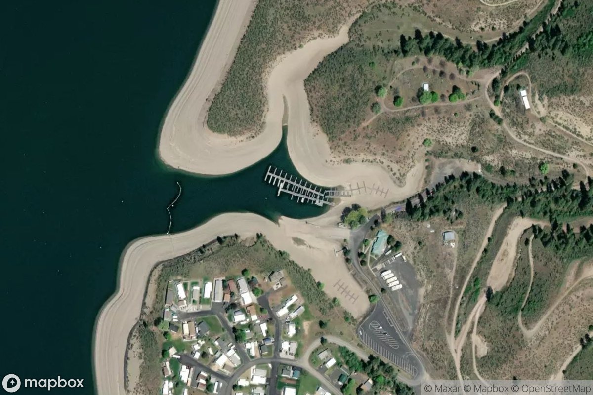 Satellite view of Seven Bays Marina