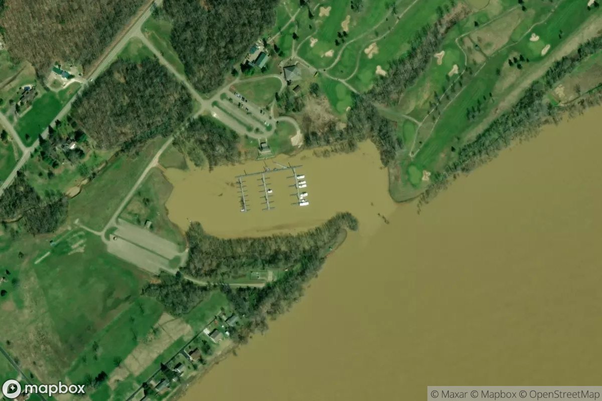 Satellite view of Shawnee State Park Marina