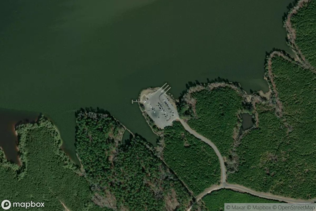 Satellite view of Shearon Harris Boat Launch