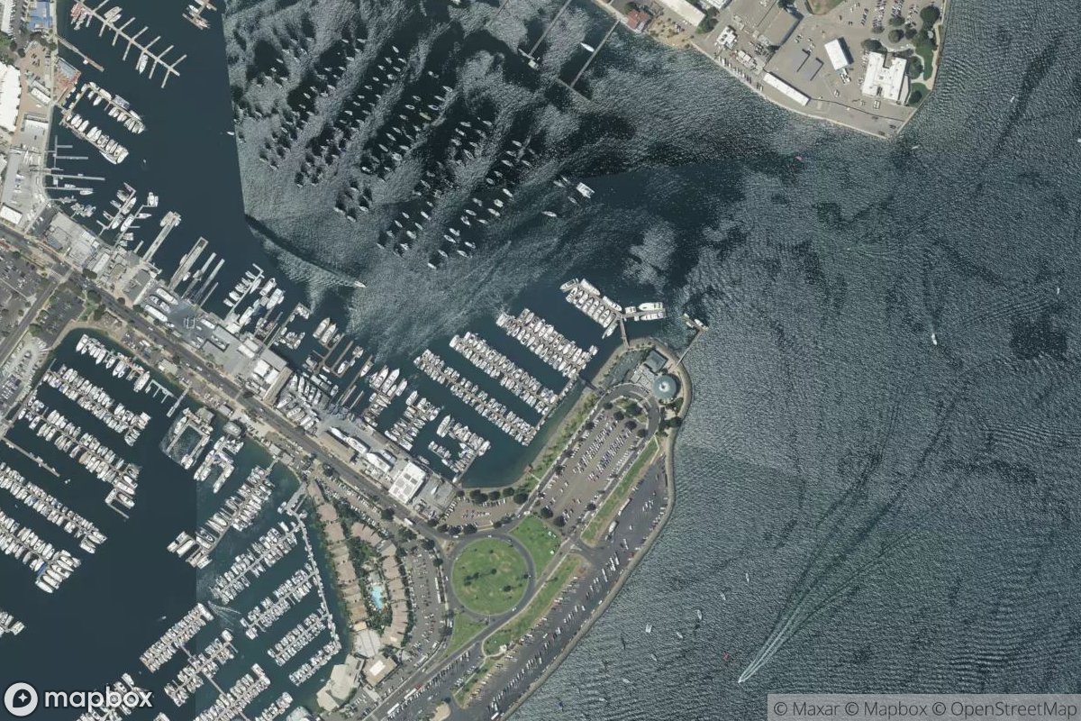 Satellite view of Shelter Cove Marina