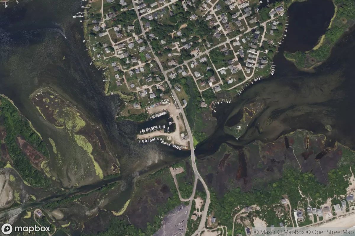 Satellite view of Shelter Cove Marina