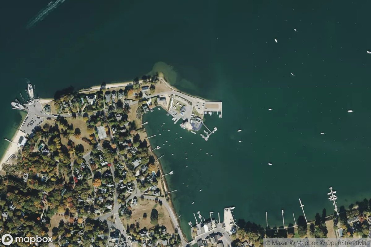 Satellite view of Shelter Island Yacht Club