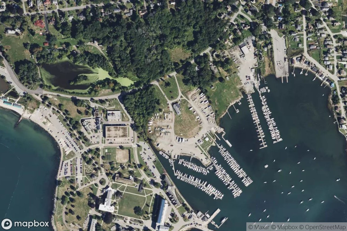 Satellite view of Shennecossett Yacht Club